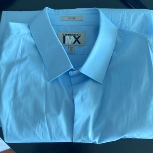 Express 1MX fitted XL (17-17 1/2) dress shirt